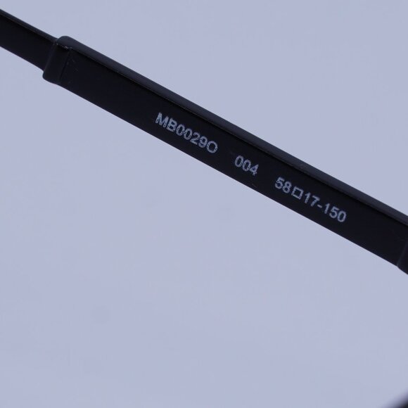 Montblanc MB0029O 004 Eyeglasses Black 58mm Rectangle Frame - Picture 7 of 9